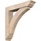 Ekena Millwork Thorton Traditional Smooth Bracket w/ Offset Brace, Douglas Fir, 5 1/2"W x 26"D x 26"H BKT0604X26X26THR01SDF - alternate 1